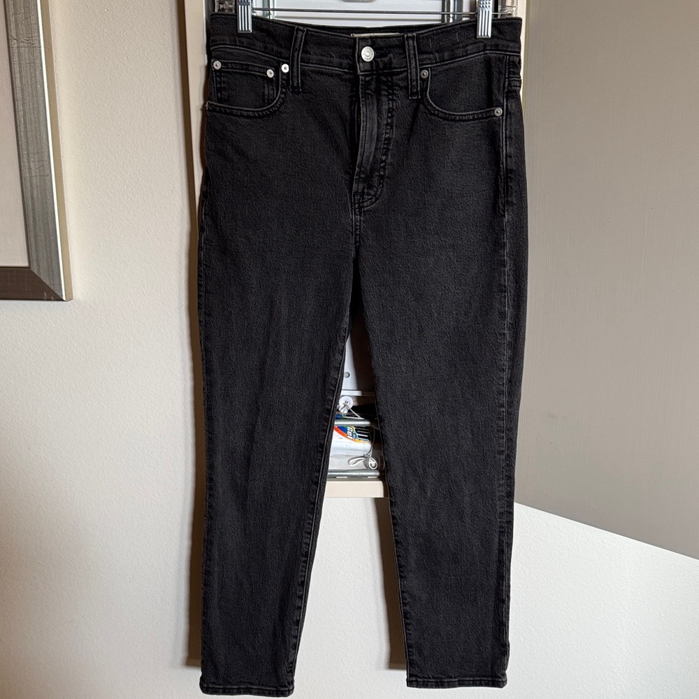 Madewell Dark Charcoal Boyfriend Jeans